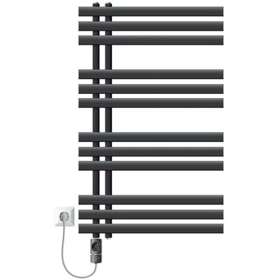 Luxebath - Elektryczny Grzejnik Żelazo 600x1000mm Antracyt - Grzejnik Łazienkowy, Osuszacz Ręczników, 600W, Termostat Cyfrowy Luxebath - Elektryczny Grzejnik Żelazo 600x1000mm Antracyt - Grzejnik Łazienkowy, Osuszacz Ręczników, 600W, Termostat Cyfrowy