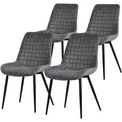 ML-DESIGN Chaises de salle à manger en velours anthracite - Chaises de salle à manger - Publicité ML-DESIGN Chaises de salle à manger en velours anthracite - Chaises de salle à manger - Publicité