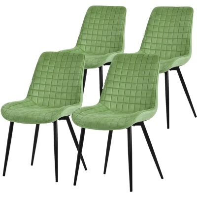 Chaises de salle à manger en velours salvia ML-DESIGN - Publicité Chaises de salle à manger en velours salvia ML-DESIGN - Publicité