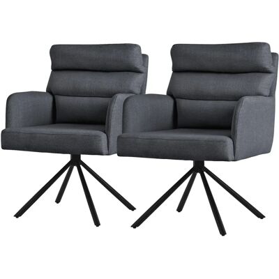 ML-Design 2X Obrotowe krzesła do jadalni - Nowoczesne, Wytrzymałe, Zestaw 2 ML-Design 2X Obrotowe krzesła do jadalni - Nowoczesne, Wytrzymałe, Zestaw 2
