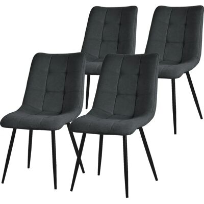 ML-DESIGN Antracytowe krzesła do jadalni - Nowoczesny styl i komfort ML-DESIGN Antracytowe krzesła do jadalni - Nowoczesny styl i komfort