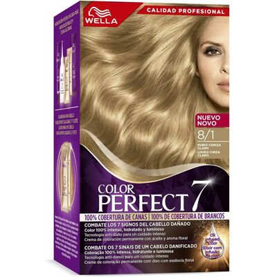 Wella Märke Modell 7 Ljus Aschblond - Permanent Hårfärg Wella Märke Modell 7 Ljus Aschblond - Permanent Hårfärg