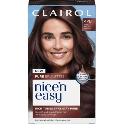 Clairol - Nice n' Easy Pure Brunettes - 4PB - Hair Colour Clairol - Nice n' Easy Pure Brunettes - 4PB - Hair Colour