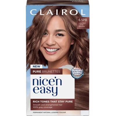 Clairol - Nice n' Easy Pure Brunettes - Rich Brown Tones - Natural Hair Colour Clairol - Nice n' Easy Pure Brunettes - Rich Brown Tones - Natural Hair Colour