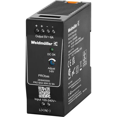 Weidmüller PRO BAS 30W 5V 6A Alimentation - Power Supply - Publicité Weidmüller PRO BAS 30W 5V 6A Alimentation - Power Supply - Publicité