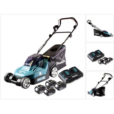 Makita - DLM 382 - 2x18V - 38 cm - Tondeuse - Publicité Makita - DLM 382 - 2x18V - 38 cm - Tondeuse - Publicité