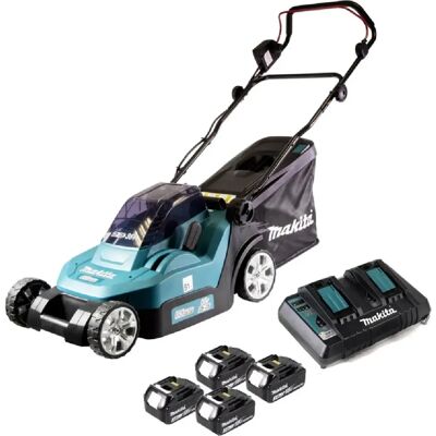 Makita - DLM 382 - 38 cm - 2x18 V - Tondeuse - Publicité Makita - DLM 382 - 38 cm - 2x18 V - Tondeuse - Publicité