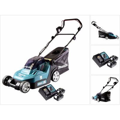 Makita - DLM 382 RF2 Akku Rasenmäher 36 V (2x18 V) 38 cm 40 l + 2x Akku 3,0 Ah + Ladegerät Makita - DLM 382 RF2 Akku Rasenmäher 36 V (2x18 V) 38 cm 40 l + 2x Akku 3,0 Ah + Ladegerät