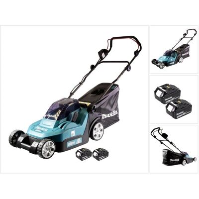 Makita DLM 432 G2 - 43cm kabelloser Akku Rasenmäher - 2x 18V/6.0 Ah Makita DLM 432 G2 - 43cm kabelloser Akku Rasenmäher - 2x 18V/6.0 Ah