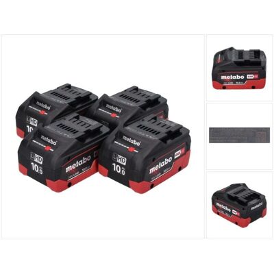 Metabo 4x 18V 10,0Ah LiHD Akkupack - Werkzeugakku-Set Metabo 4x 18V 10,0Ah LiHD Akkupack - Werkzeugakku-Set