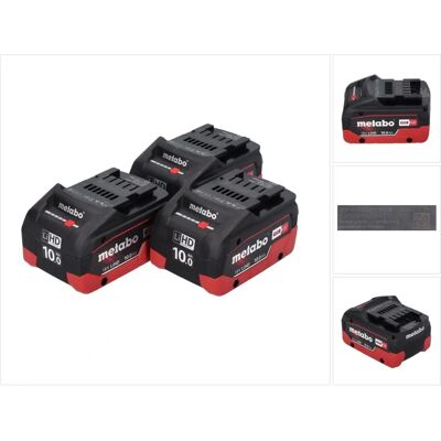 Metabo 3x 18V 10Ah Akkupack - Werkzeugakku Set Metabo 3x 18V 10Ah Akkupack - Werkzeugakku Set