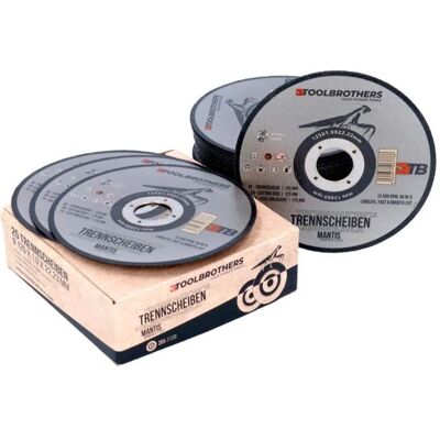 Toolbrothers MANTIS Trennscheiben - 125mm, 22,23mm, 1mm - Metall/Stahl Toolbrothers MANTIS Trennscheiben - 125mm, 22,23mm, 1mm - Metall/Stahl