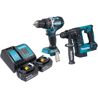 Makita DLX 2278 ST Elektrowerkzeug-Set - Impact-Schrauber, Bohrmaschine, Hammer Makita DLX 2278 ST Elektrowerkzeug-Set - Impact-Schrauber, Bohrmaschine, Hammer