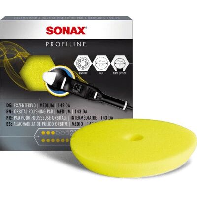 Sonax 04933410 Rotující lešticí disk - Střední, Žlutý, 143mm Sonax 04933410 Rotující lešticí disk - Střední, Žlutý, 143mm