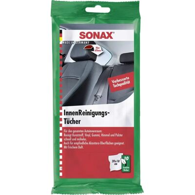 Lingettes de Nettoyage Intérieur Sonax - 10 pièces Lingettes de Nettoyage Intérieur Sonax - 10 pièces