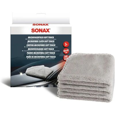 Panos de Microfibra SONAX - Toque Suave - Limpeza Interna Panos de Microfibra SONAX - Toque Suave - Limpeza Interna