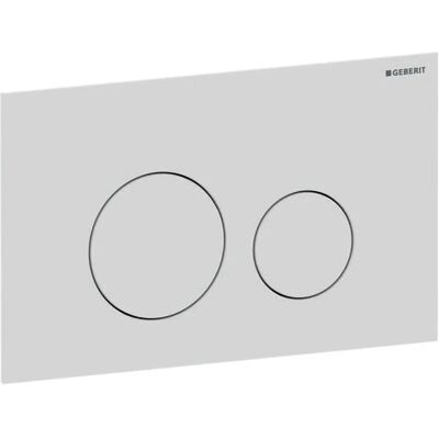 Plaque de commande Geberit Sigma40 115628JT1 - ronde, blanc mat / facile à nettoyer, pour double chasse - Publicité Plaque de commande Geberit Sigma40 115628JT1 - ronde, blanc mat / facile à nettoyer, pour double chasse - Publicité