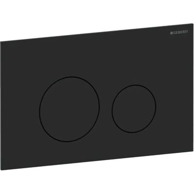Geberit Sigma40 Plaque de commande - Rond, noir mat - Plaque de chasse - Publicité Geberit Sigma40 Plaque de commande - Rond, noir mat - Plaque de chasse - Publicité