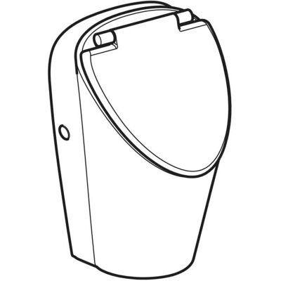 Geberit Renova S Urinal - Hintereingang, Weiß - Urinal Geberit Renova S Urinal - Hintereingang, Weiß - Urinal