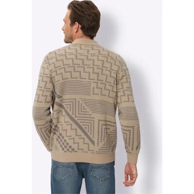 CLASSIC 54 Beiger Polokragenpullover - Pullover CLASSIC 54 Beiger Polokragenpullover - Pullover