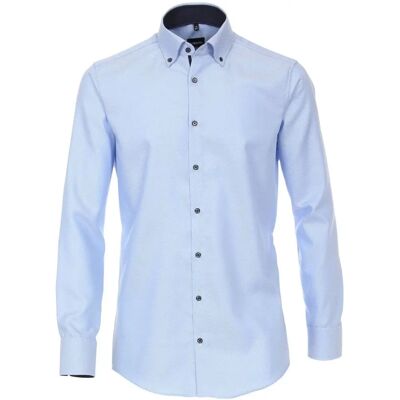 Venti Modern Fit Blau Baumwoll Businesshemd - Hemd Venti Modern Fit Blau Baumwoll Businesshemd - Hemd