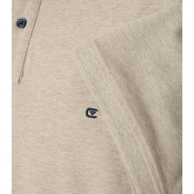 Casamoda Beige Polo Shirt - Short Sleeve Casual Fit Casamoda Beige Polo Shirt - Short Sleeve Casual Fit