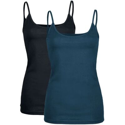 Black Premium by EMP Dobbeltpakke med spaghetti-strap topper - Top - XS-5XL Black Premium by EMP Dobbeltpakke med spaghetti-strap topper - Top - XS-5XL
