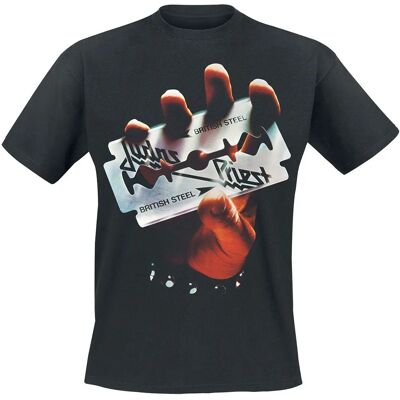 Judas Priest British Steel Anniversary 2020 - Kurzarm T-Shirt - Schwarz Judas Priest British Steel Anniversary 2020 - Kurzarm T-Shirt - Schwarz