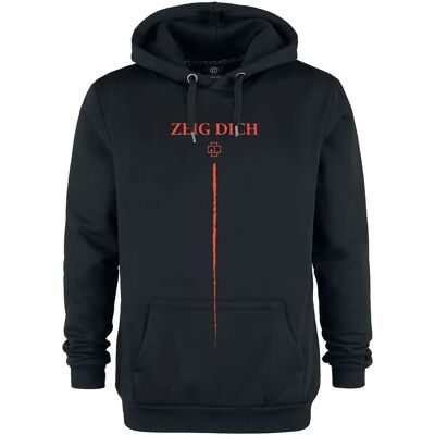 Rammstein Zeig Dich Logo hættetrøje - Herre - Sort Rammstein Zeig Dich Logo hættetrøje - Herre - Sort