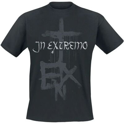 In Extremo Schwarzkreuz Kortermet T-Skjorte - Herrer - Svart In Extremo Schwarzkreuz Kortermet T-Skjorte - Herrer - Svart