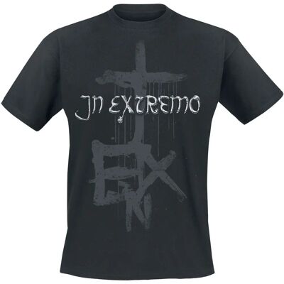 In Extremo Schwarzkreuz Kortermet T-skjorte - Herre - Svart In Extremo Schwarzkreuz Kortermet T-skjorte - Herre - Svart