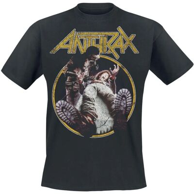 Anthrax Spreading The Disease Vintage Tour Musta T-paita - Miehet Anthrax Spreading The Disease Vintage Tour Musta T-paita - Miehet