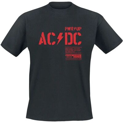 AC/DC PWR Up Herren Kurzarm T-Shirt - Schwarz AC/DC PWR Up Herren Kurzarm T-Shirt - Schwarz