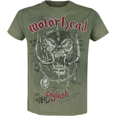 Motörhead - Kortermet T-skjorte - Kaki - Vanlig passform - Herre Motörhead - Kortermet T-skjorte - Kaki - Vanlig passform - Herre