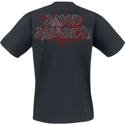 Amon Amarth Crows And Wolves Kurzarm T-Shirt - Herren - Schwarz Amon Amarth Crows And Wolves Kurzarm T-Shirt - Herren - Schwarz