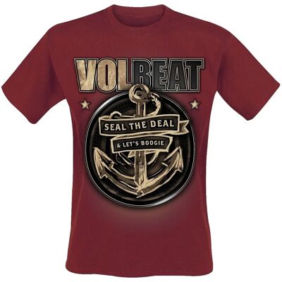 Volbeat Anker T-Shirt Kurzarm - Herren - Rot Volbeat Anker T-Shirt Kurzarm - Herren - Rot