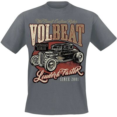Volbeat Louder And Faster T-Shirt mit kurzen Ärmeln - Herren - Grau Volbeat Louder And Faster T-Shirt mit kurzen Ärmeln - Herren - Grau
