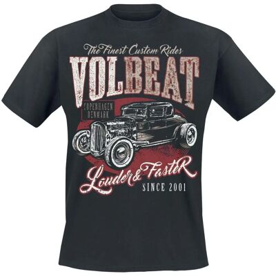 Volbeat Louder And Faster Kurzarm T-Shirt - Herren - Schwarz Volbeat Louder And Faster Kurzarm T-Shirt - Herren - Schwarz