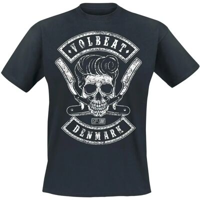 T-Shirt Manches Courtes Volbeat Denmark Skull - Homme - Noir - Publicité T-Shirt Manches Courtes Volbeat Denmark Skull - Homme - Noir - Publicité