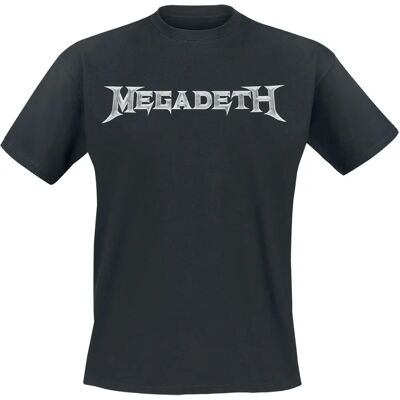Megadeth Kurzes Ärmeln T-Shirt - Logo - Regular Fit - Schwarz - T-Shirt Megadeth Kurzes Ärmeln T-Shirt - Logo - Regular Fit - Schwarz - T-Shirt