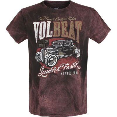 Volbeat Louder And Faster - Kurzes T-Shirt - 100% Baumwolle - Reguläre Passform - Rost - S-4XL Volbeat Louder And Faster - Kurzes T-Shirt - 100% Baumwolle - Reguläre Passform - Rost - S-4XL