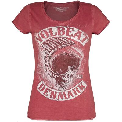 Volbeat Danmark Kortærmet T-Shirt - Large Unisex - Rød Volbeat Danmark Kortærmet T-Shirt - Large Unisex - Rød