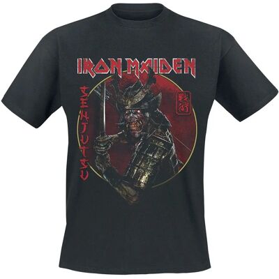 Iron Maiden Senjutsu Eddie Gold Circle T-Shirt mit kurzen Ärmeln - Herren Iron Maiden Senjutsu Eddie Gold Circle T-Shirt mit kurzen Ärmeln - Herren