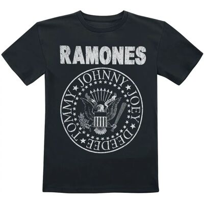 Ramones Kids - Seal Hey Ho Lets Go Rückendruck T-Shirt - Unisex Ramones Kids - Seal Hey Ho Lets Go Rückendruck T-Shirt - Unisex