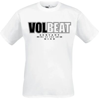 Volbeat Servant Of The Mind Logo T-Shirt - Kurzarm - Weiß Volbeat Servant Of The Mind Logo T-Shirt - Kurzarm - Weiß