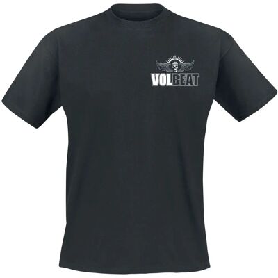 Volbeat Pocket Print T-Shirt - Kurzarm - S-XXL - Herren - Schwarz Volbeat Pocket Print T-Shirt - Kurzarm - S-XXL - Herren - Schwarz