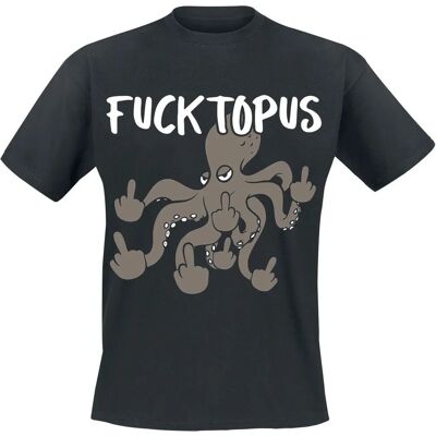 Tierisch Fucktopus - Lyhythihainen T-paita - Miehet - Musta Tierisch Fucktopus - Lyhythihainen T-paita - Miehet - Musta