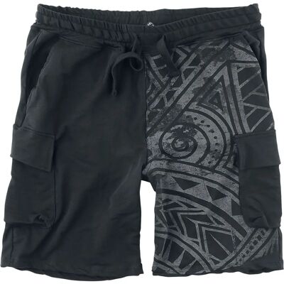 Outer Vision Origins Tattoo Shorts - Lav Midje - Bomull/Elastan - Svart Outer Vision Origins Tattoo Shorts - Lav Midje - Bomull/Elastan - Svart