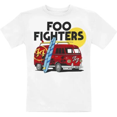 Foo Fighters Van Unisex Baumwoll T-Shirt - Kinder 104-140 Foo Fighters Van Unisex Baumwoll T-Shirt - Kinder 104-140