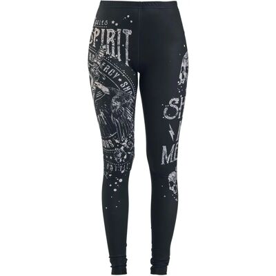 Rock Rebel by EMP Skull Print Leggings - XS-XXL - Kvinde Rock Rebel by EMP Skull Print Leggings - XS-XXL - Kvinde